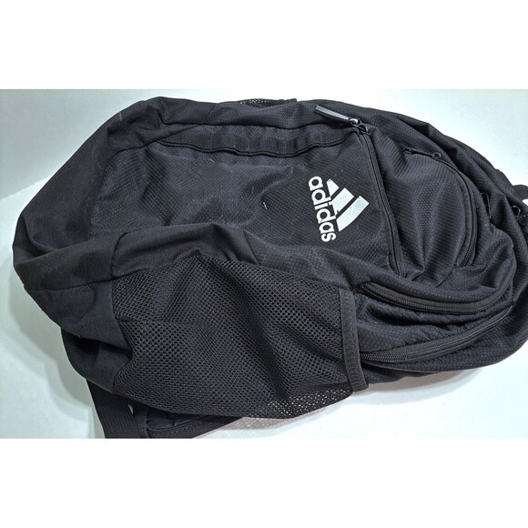Adidas Backpack Black Load Spring Bookbag Multiple Pockets Laptop Y2K - Picture 4 of 11